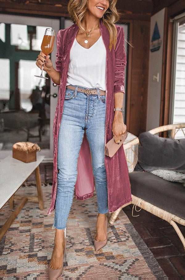 Mélina | Manteau kimono en velours
