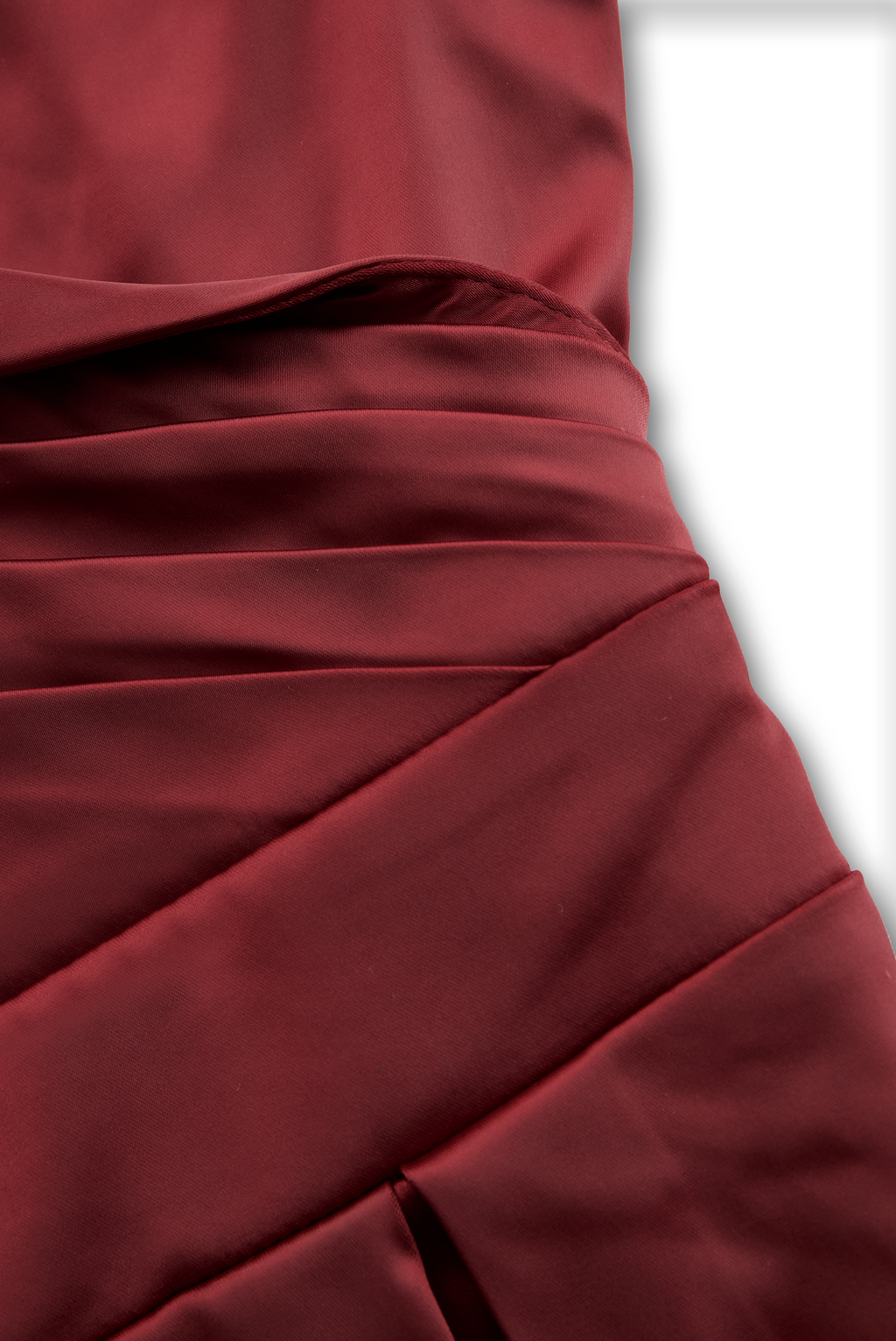 Adèle | Robe mi-longue en satin d'inspiration vintage à col drapé