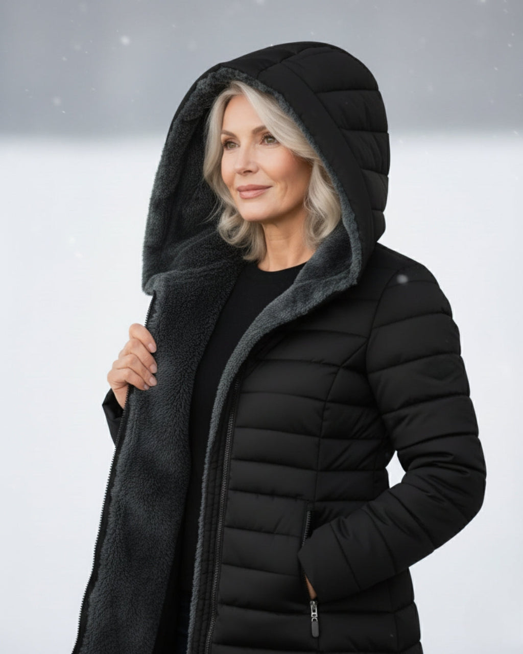 Georgine | Manteau doudoune avec doublure polaire