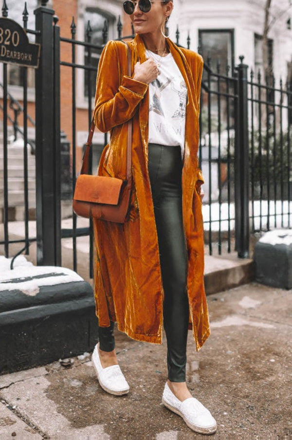 Mélina | Manteau kimono en velours