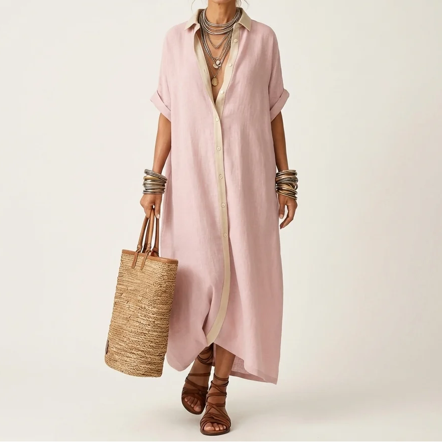 Brianda | Vestido camisero midi con botones