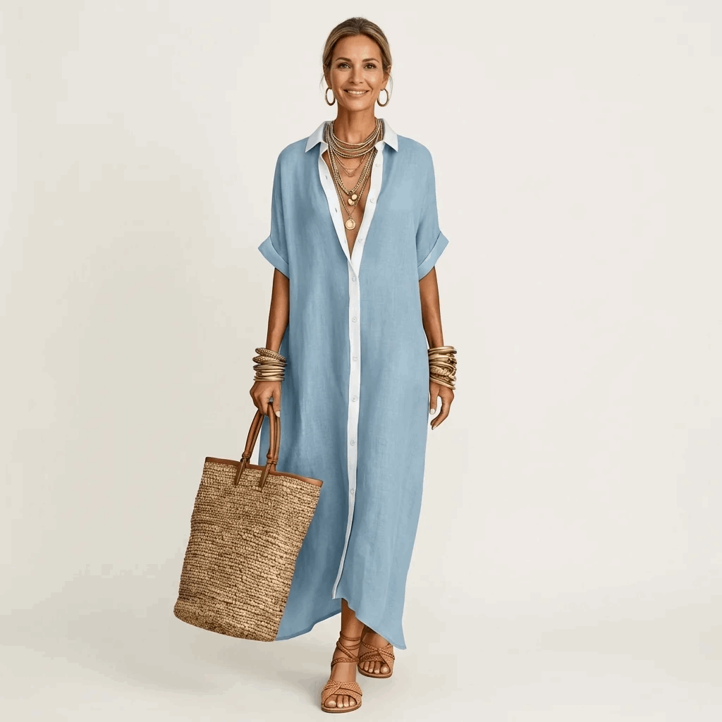 Brianda | Vestido camisero midi con botones