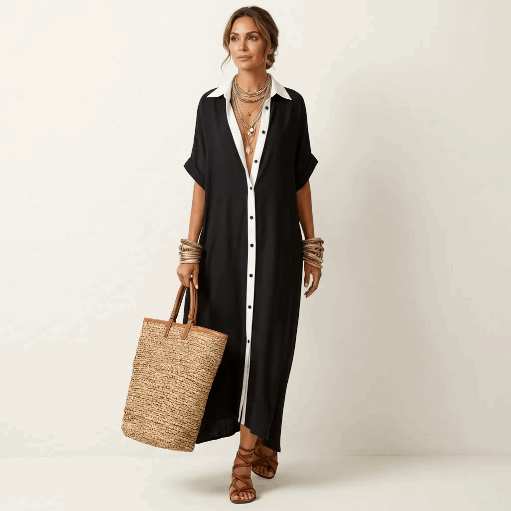 Brianda | Vestido camisero midi con botones