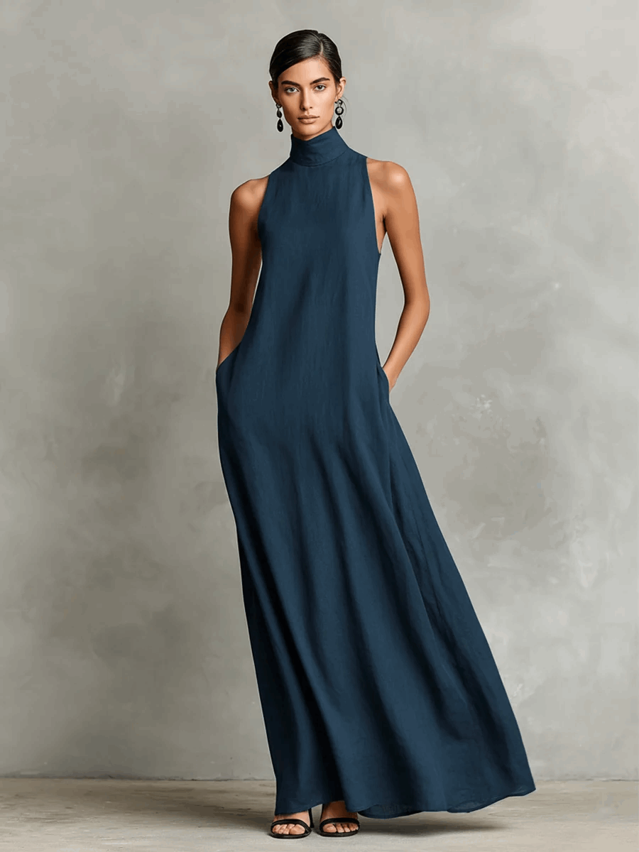 Teresa | Vestido fluido de silueta envolvente