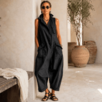 Clara | Mono Cargo Relajado con Bolsillos