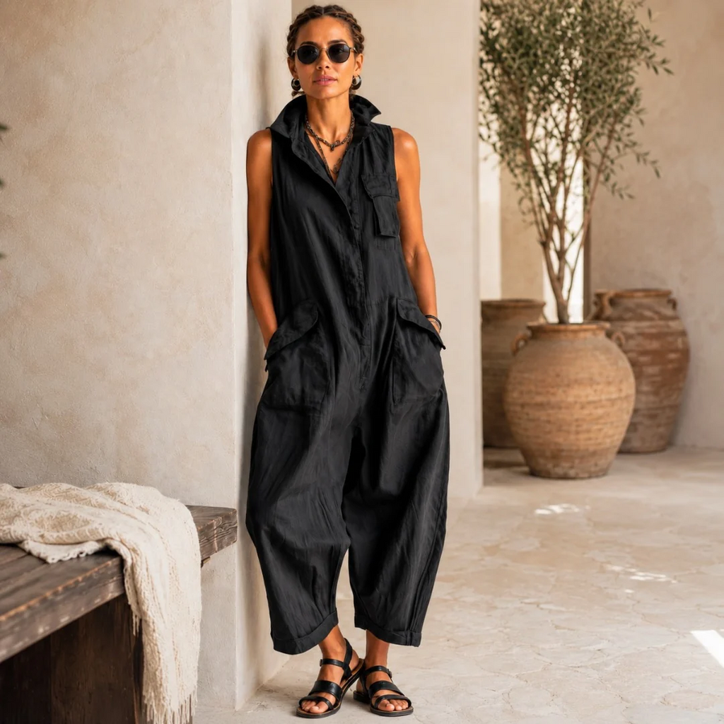Clara | Mono Cargo Relajado con Bolsillos