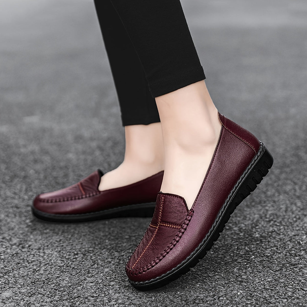 Estelle | Mocassins confort surpiqués