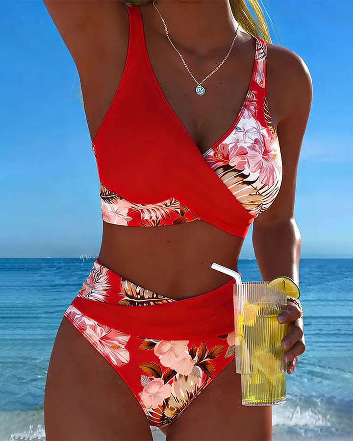 Jolina | Bikini floral en contraste