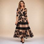 Adrienne | Robe élégante en dentelle florale