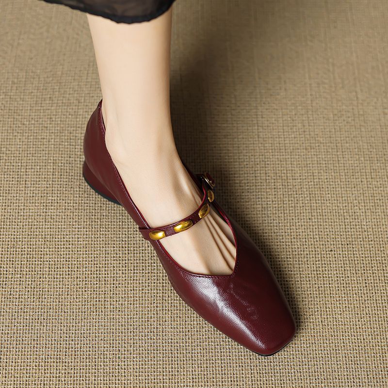 Armelle | Ballerines en cuir véritable