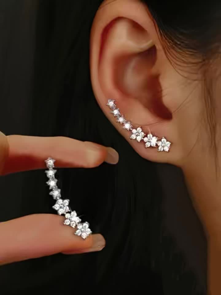 Angélique - Boucles d'oreilles florales intemporelles