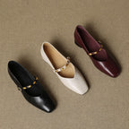Armelle | Ballerines en cuir véritable