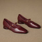 Armelle | Ballerines en cuir véritable