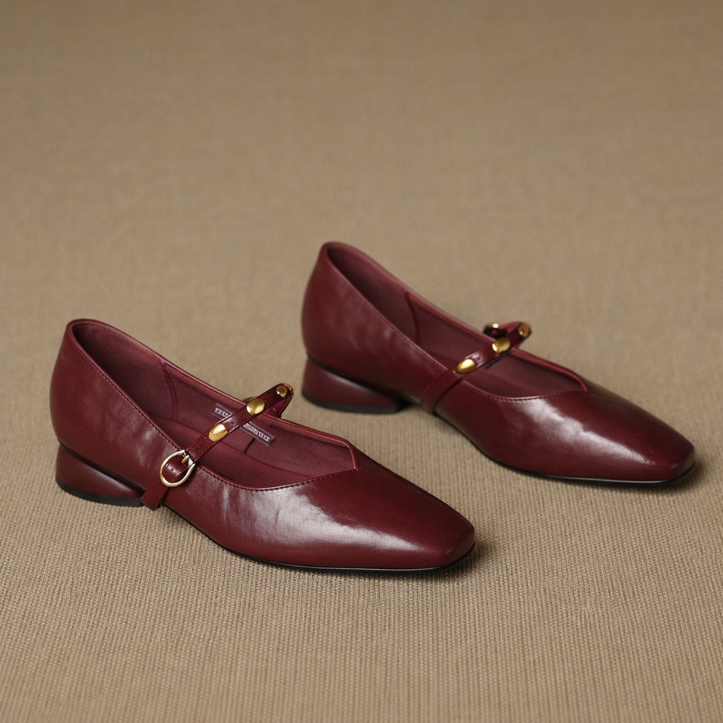 Armelle | Ballerines en cuir véritable