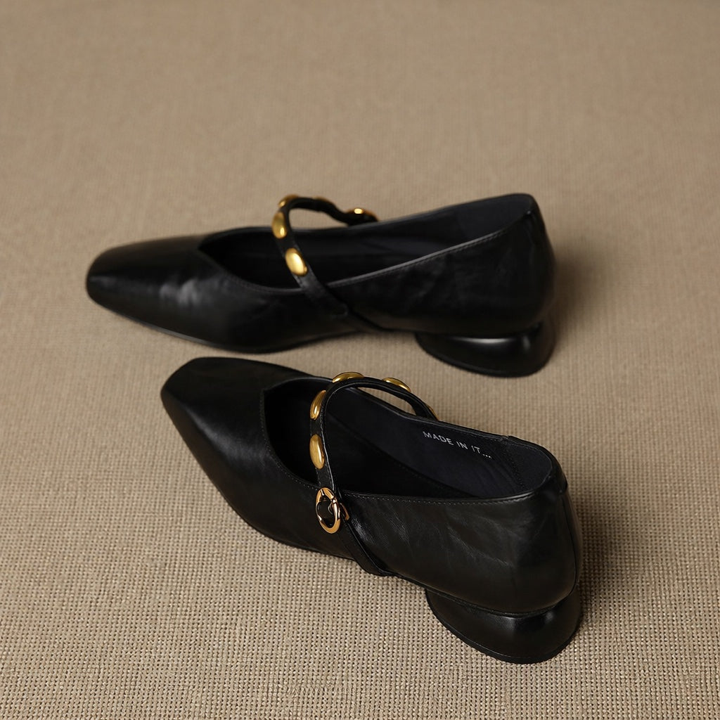 Armelle | Ballerines en cuir véritable
