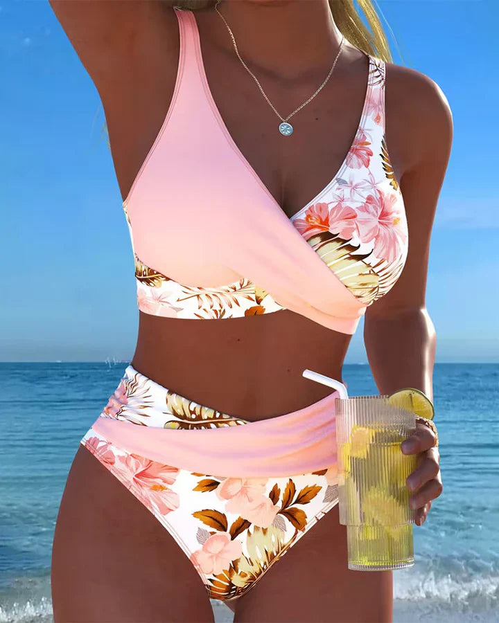 Jolina | Bikini floral en contraste