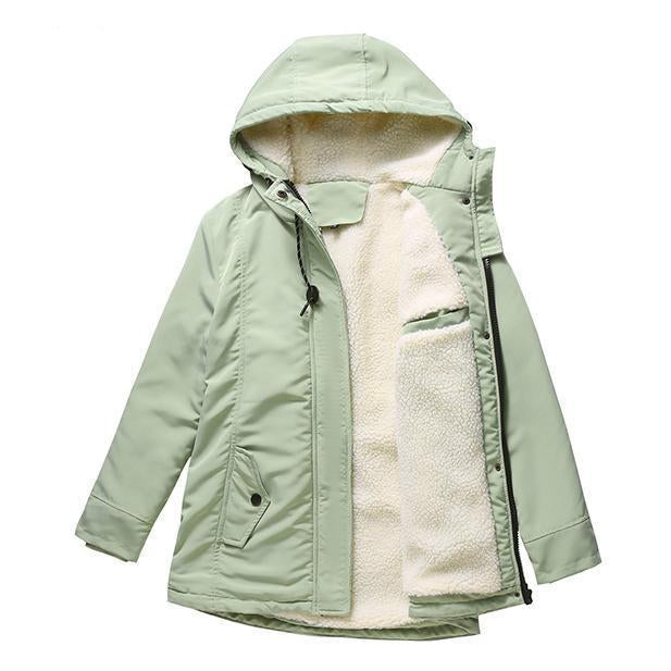 Capucine | Parka chaude à capuche et doublure polaire douce