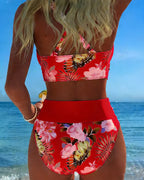 Jolina | Bikini floral en contraste