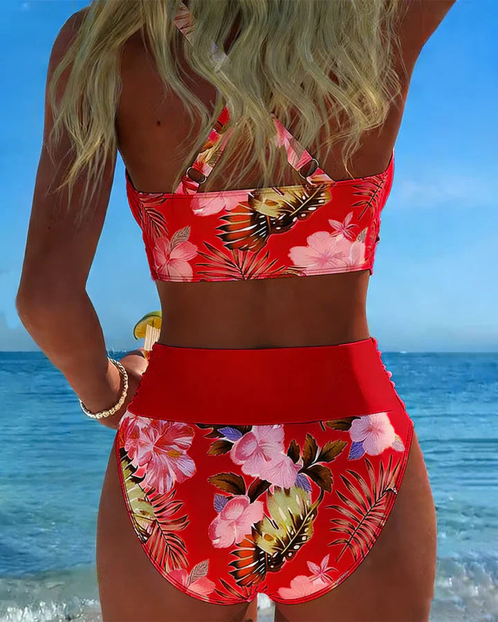 Jolina | Bikini floral en contraste