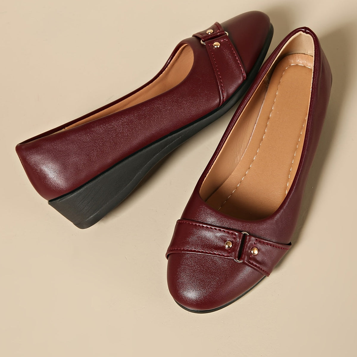 Dahlia | Mocassins compensés à boucle