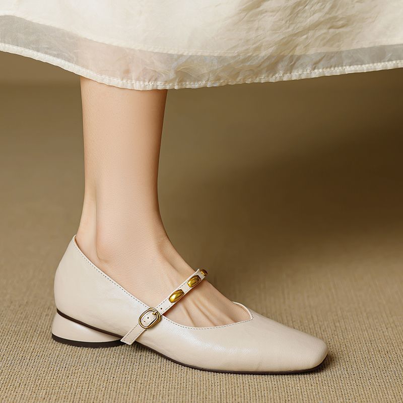 Armelle | Ballerines en cuir véritable
