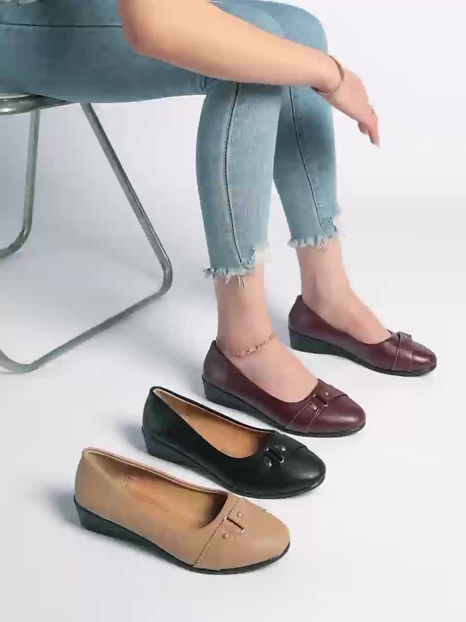 Dahlia | Mocassins compensés à boucle