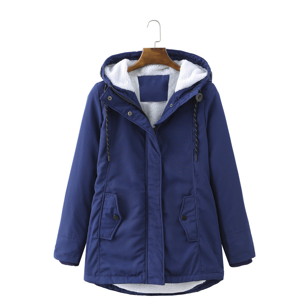 Garance | Parka imperméable à capuche pour femme, doublure sherpa chaude