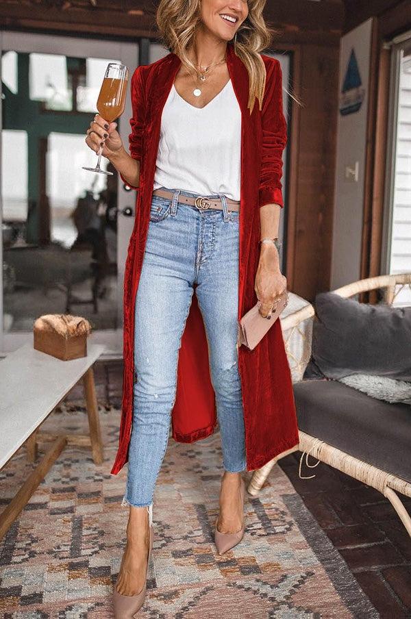 Mélina | Manteau kimono en velours