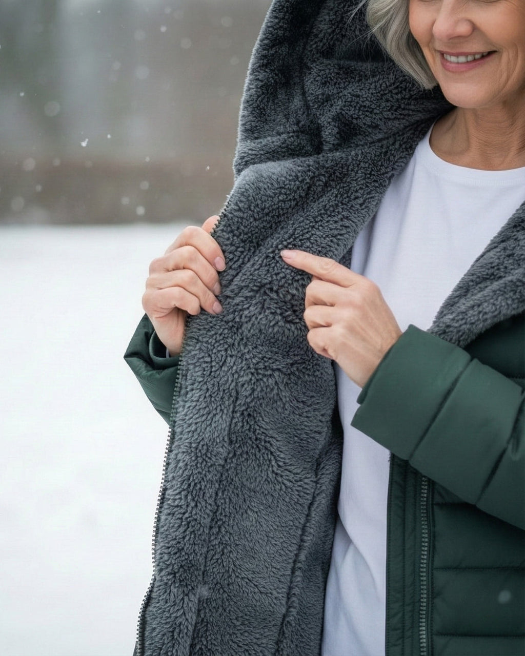 Georgine | Manteau doudoune avec doublure polaire