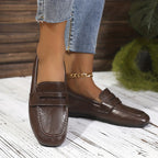 Constance | Mocassins penny à bout carré