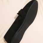 Élise | Mocassins pointus effet daim
