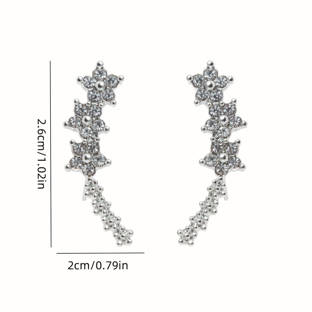 Angélique - Boucles d'oreilles florales intemporelles