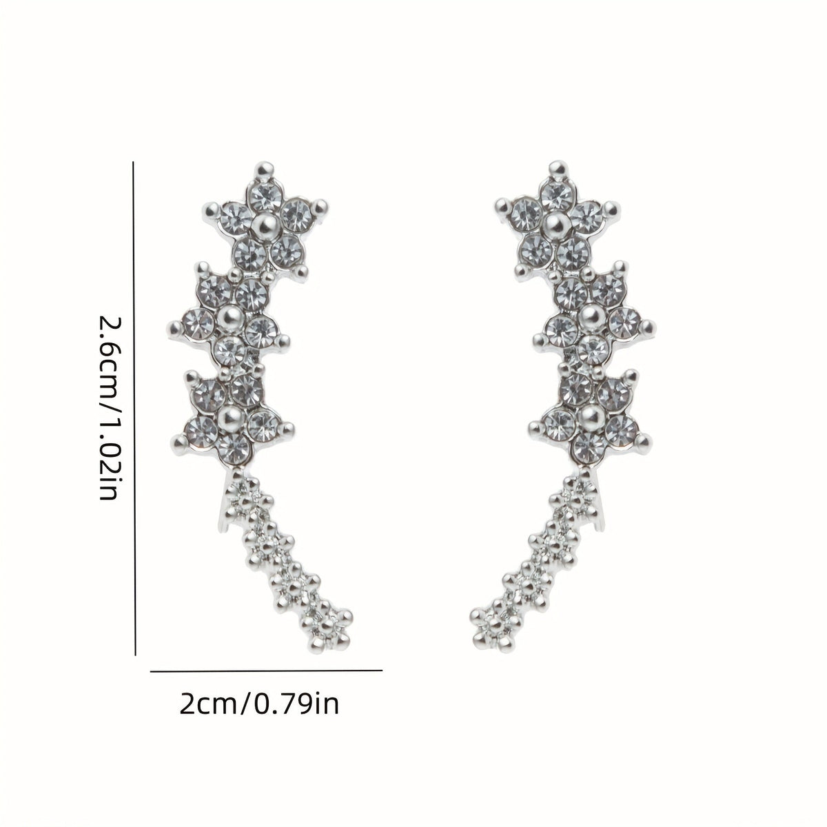 Angélique - Boucles d'oreilles florales intemporelles