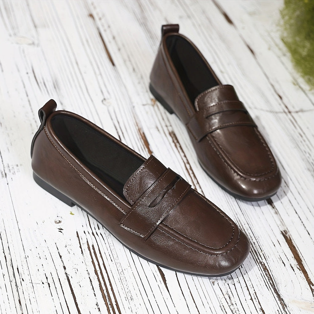 Constance | Mocassins penny à bout carré