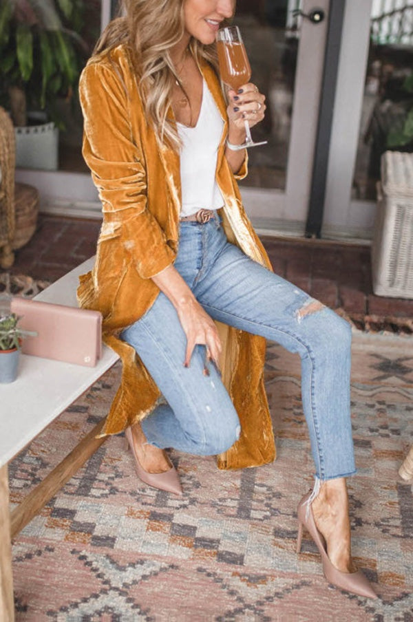 Mélina | Manteau kimono en velours