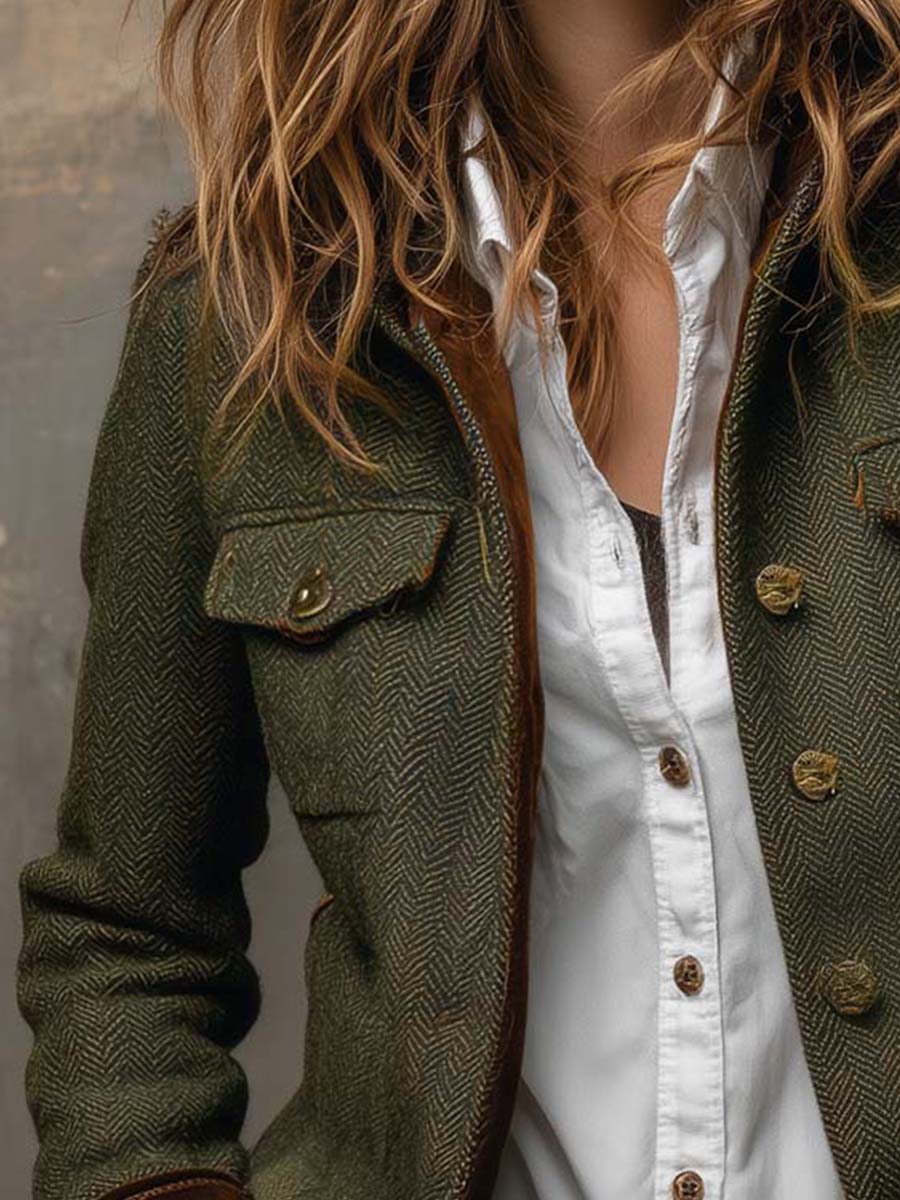 Honorine | Blazer à chevrons