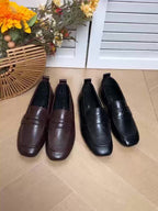 Constance | Mocassins penny à bout carré