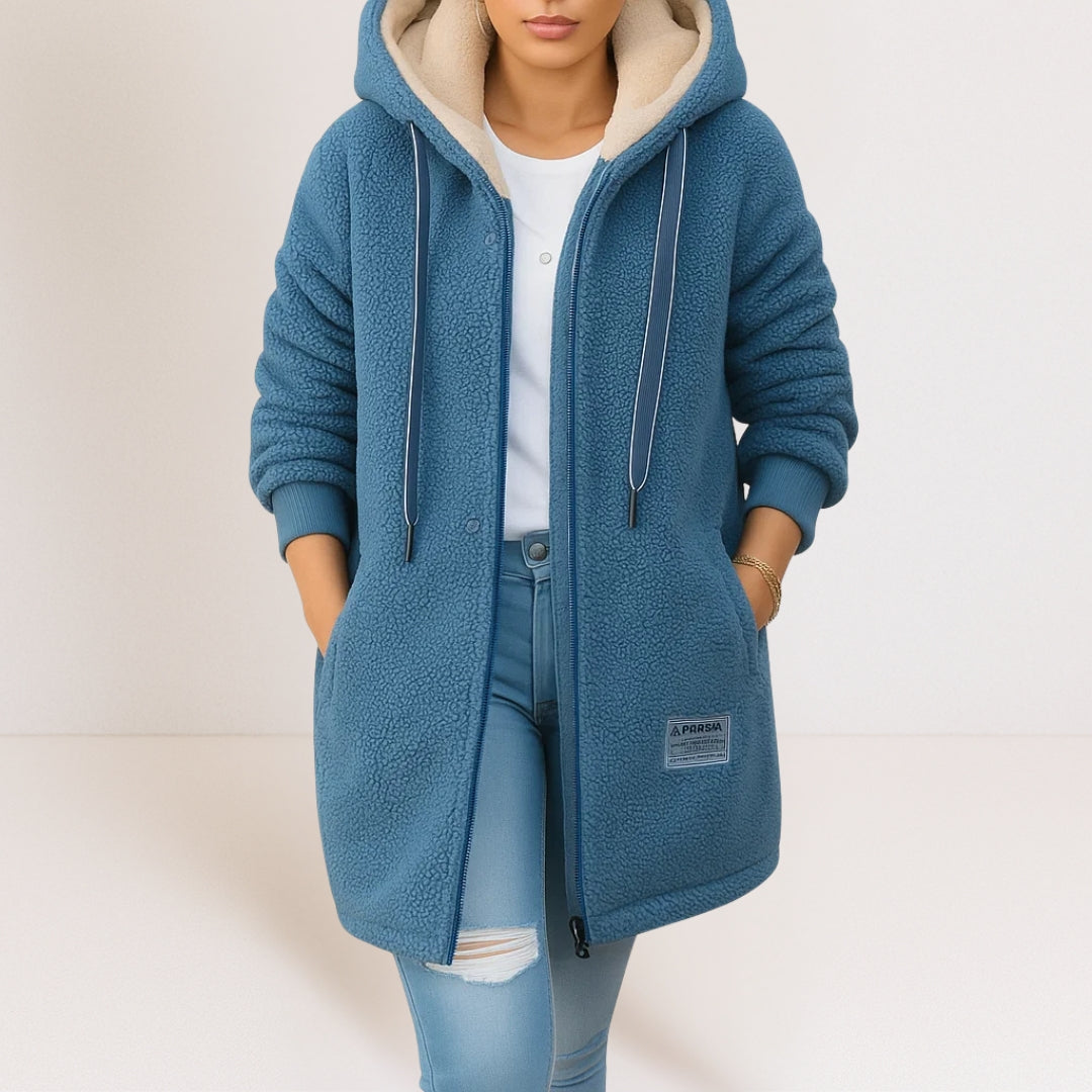 Phébé | Veste polaire douce à capuche