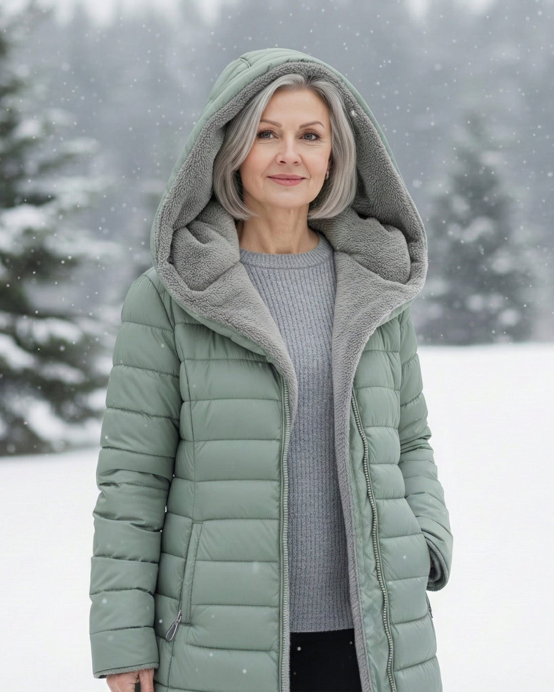 Georgine | Manteau doudoune avec doublure polaire