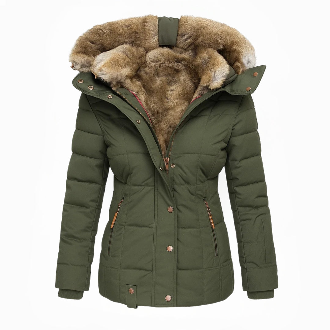 Anna™ | Manteau d’hiver chaud avec doublure effet fourrure