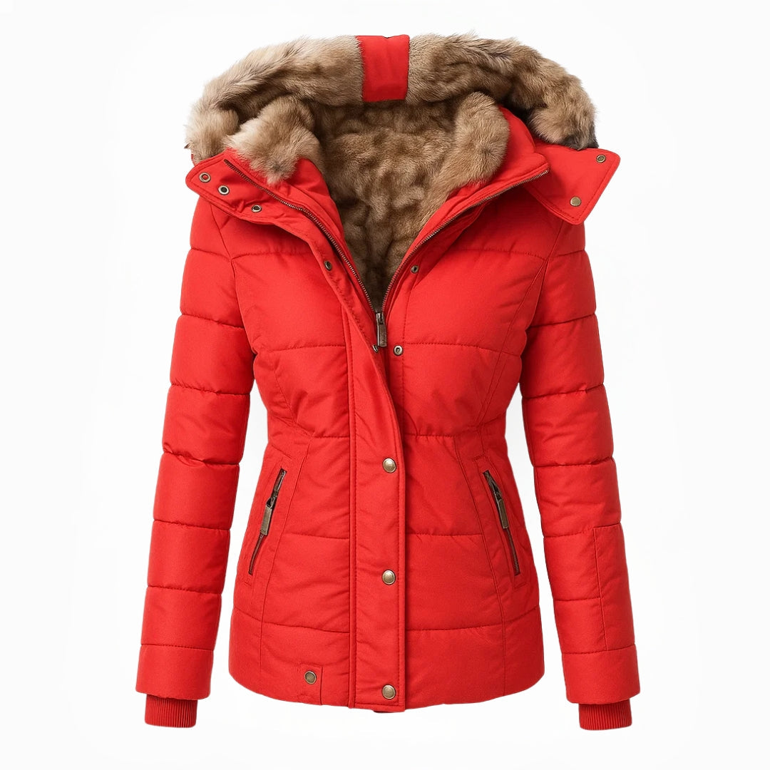 Anna™ | Manteau d’hiver chaud avec doublure effet fourrure