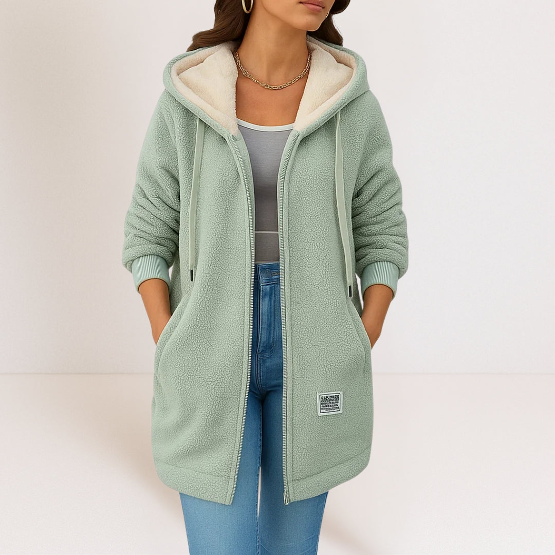 Phébé | Veste polaire douce à capuche