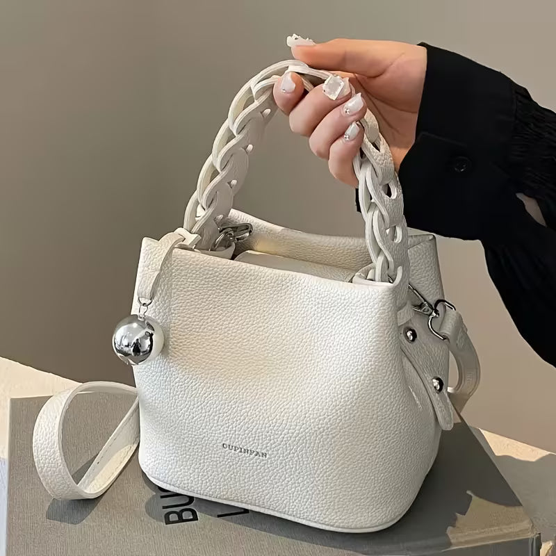 Bolso de Cuero blanco