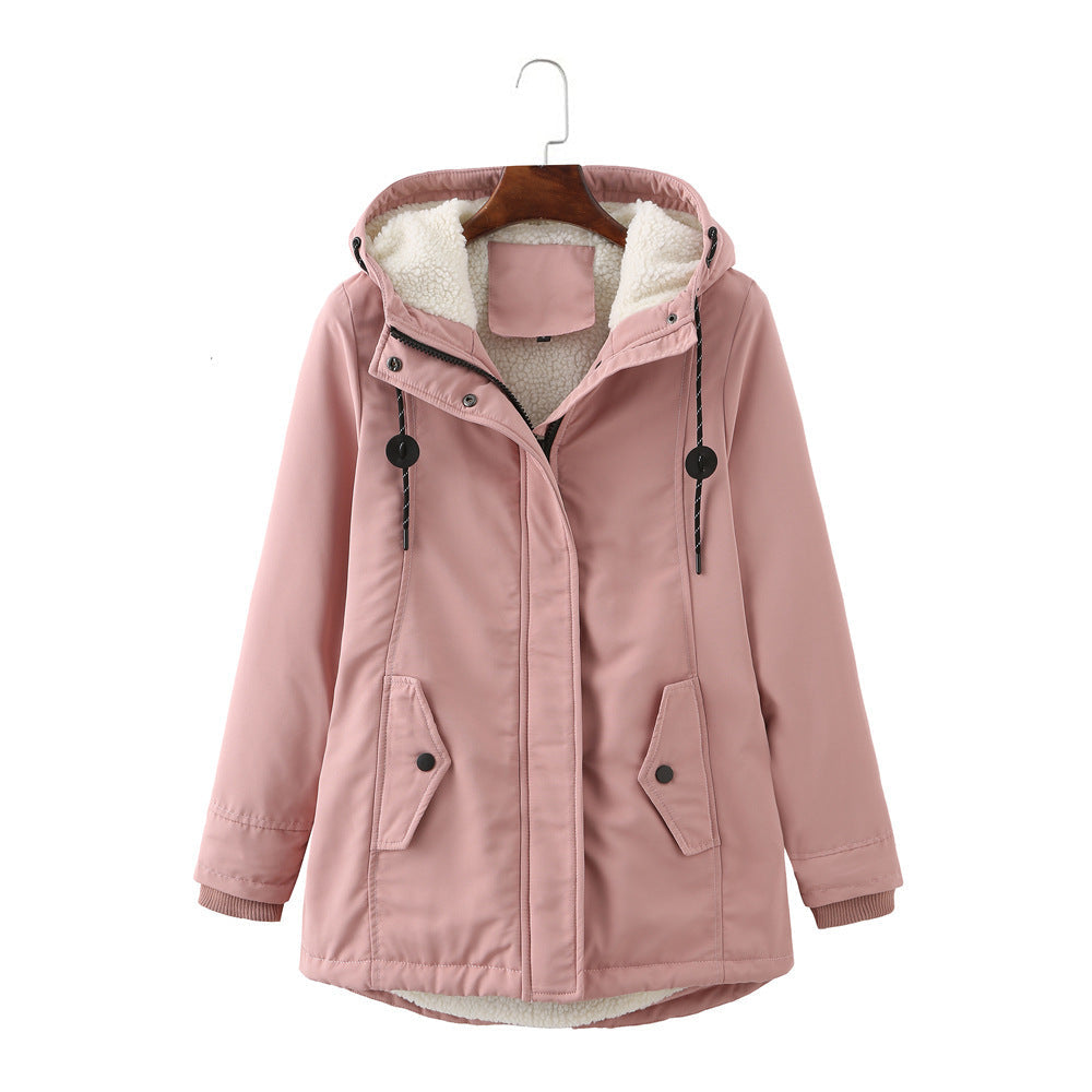 Garance | Parka imperméable à capuche pour femme, doublure sherpa chaude