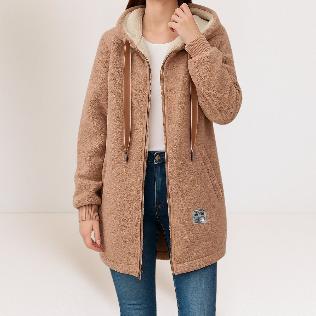 Phébé | Veste polaire douce à capuche