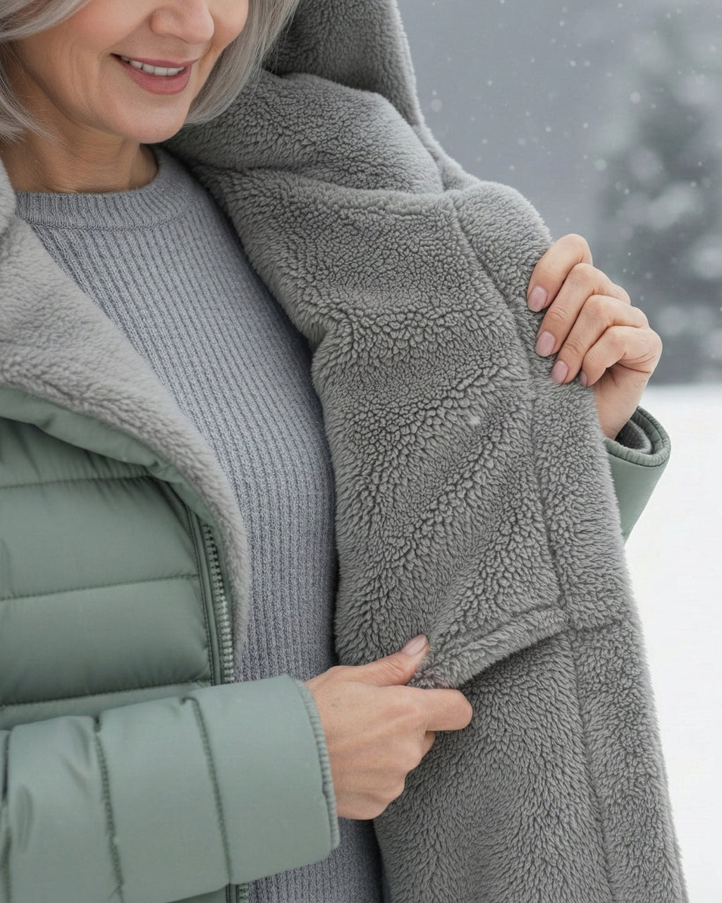 Georgine | Manteau doudoune avec doublure polaire