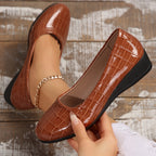 Diane | Escarpins vernis à petit talon compensé