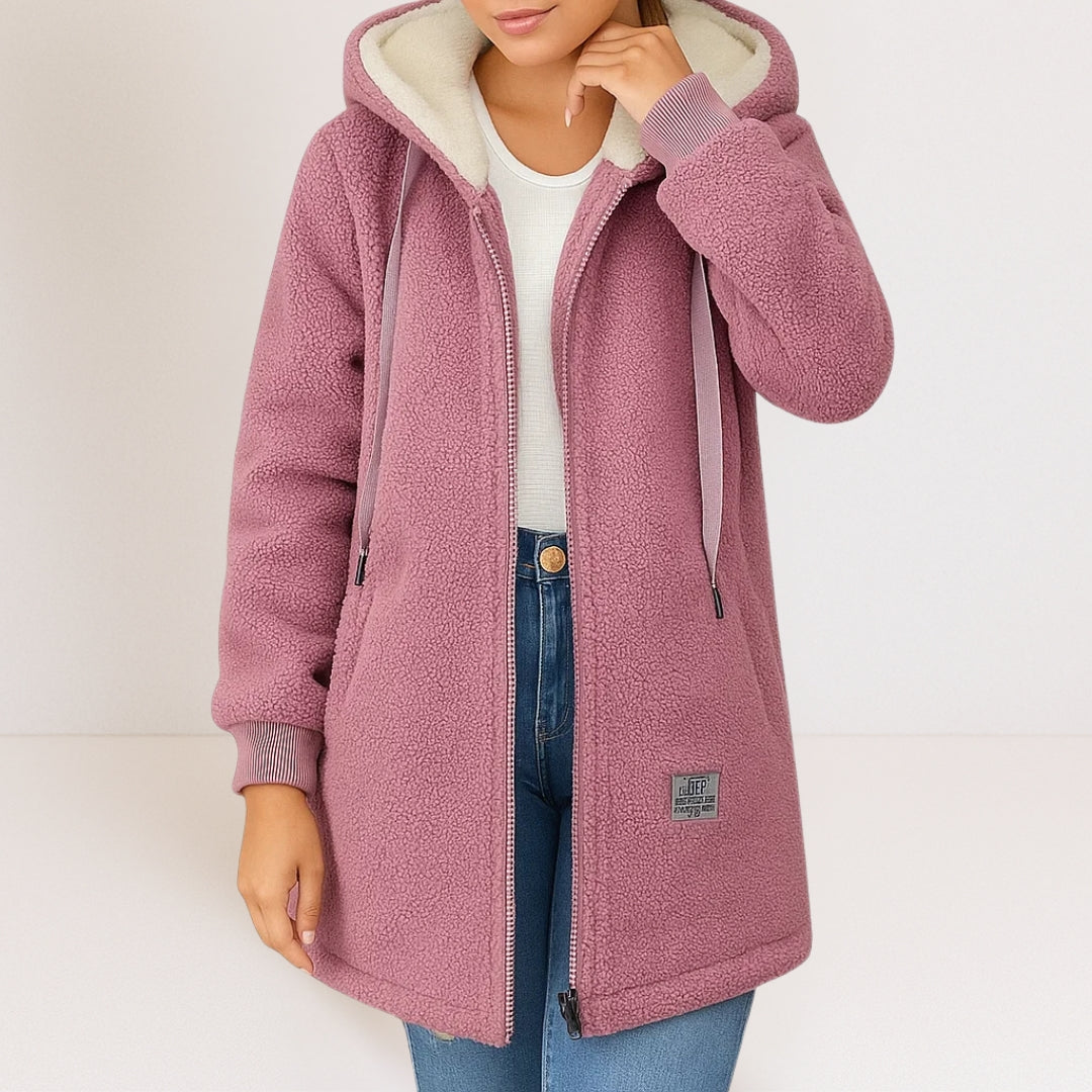 Phébé | Veste polaire douce à capuche