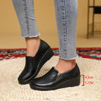 Dominique | Mocassins compensés à zip latéral