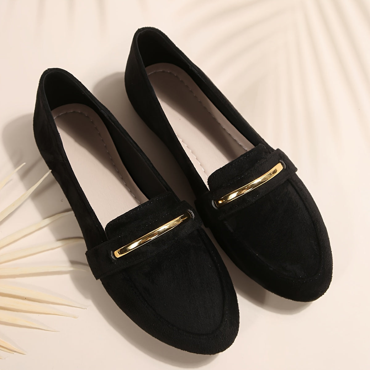 Élise | Mocassins pointus effet daim